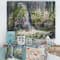 Designart - Tropical Plants Oasis - Farmhouse Print on Natural Pine Wood